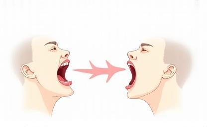 Illustration of speech sounds being formed, representing articulation therapy.