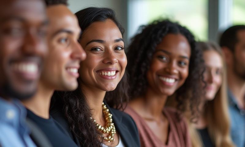 Diverse professionals smiling, indicating success and collaboration, with an overlay promoting a special offer.